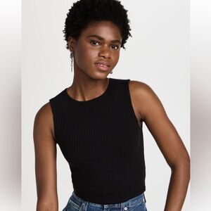 NWOT Reformation Daxton Knit Top -Black, Medium